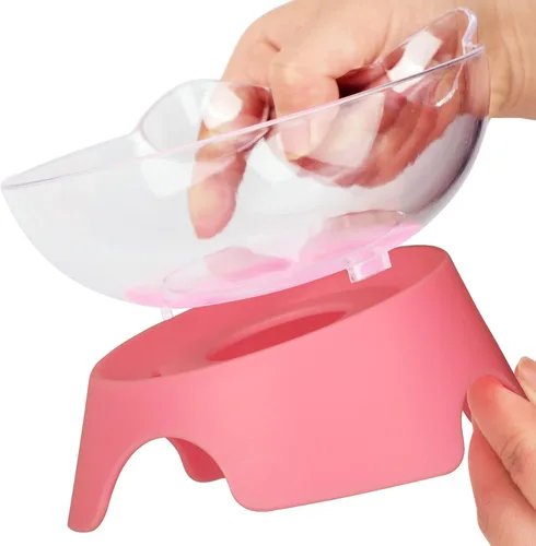 Miniatura 8 de MILIFUN Cuencos elevados de comida para gatos con soporte, platos para gatos para comida o agua, cuenco inclinado, plato para mascotas con soporte