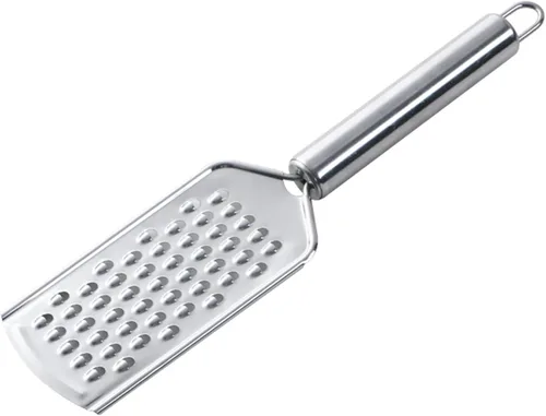 Miniatura 9 de Rallador de queso vegetal, rallador de limón de metal duradero a prueba de óxido con asa, rallador plano de mano para queso, chocolate, especias