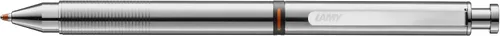 Miniatura 4 de Lamy Set de 1 bolígrafo ST Twin Pen 645 con sistema de bolígrafo de acero inoxidable y lápiz en plata y 1 estuche de cuero genuino en negro para dos