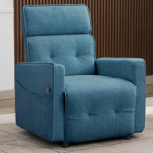 Miniatura 12 de Korser Silla reclinable eléctrica para adultos, sillas reclinables eléctricas para sala de estar, cómodas sillas reclinables de cachemira con ajuste