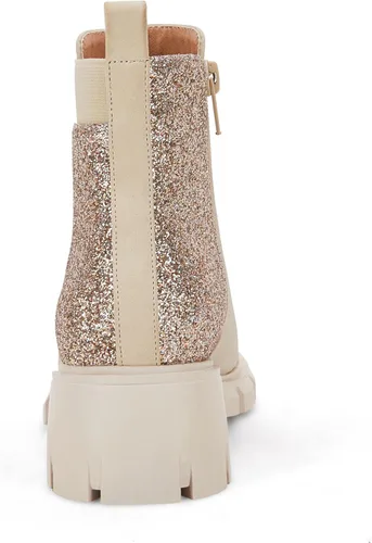 Miniatura 4 de Ermonn Botines Chelsea con purpurina lateral para niñas, antideslizantes, a la moda, para exteriores, para niños pequeñosniños grandes