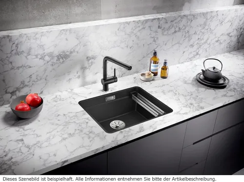 Miniatura 2 de BLANCO 526349 ETAGON 500-F Fregadero de cocina, negro, 23.6 in Unterschrank