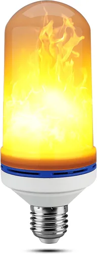 Munetoshi 3 bombillas LED Texsens E26 4 modos al revés efecto de llama luz vintage decoración