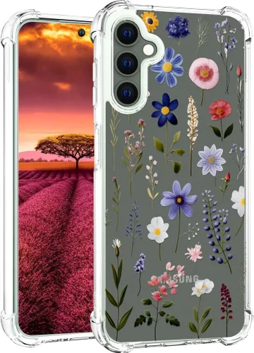 Miniatura 64 de Compatible con Samsung Galaxy S23 - Funda transparente para mujeres y niñas, diseño transparente (formas geométricas de arte abstracto)