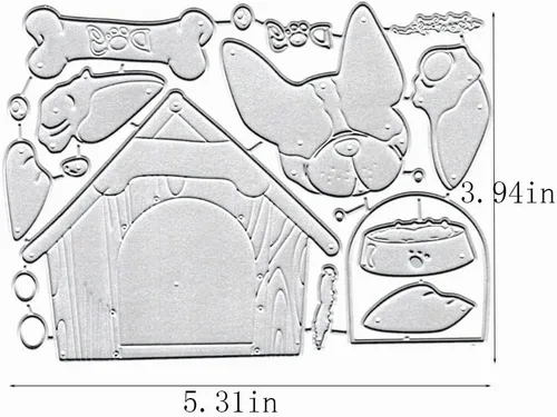 Miniatura 2 de Molde de plantillas de plantillas de plantillas de metal para hacer tarjetas y álbumes de recortes