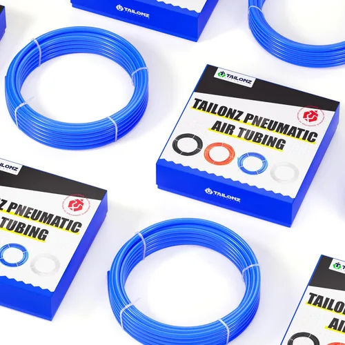 Miniatura 8 de TAILONZ PNEUMATIC Azul 0.236 in OD 0.157 in ID poliuretano PU manguera de aire tubo kit 32.8 ft 32.8ft