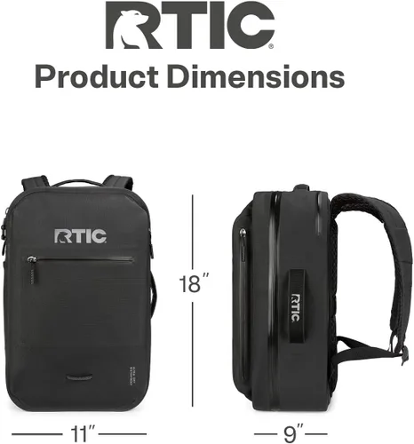 Miniatura 5 de Mochila ultra seca RTIC, bolsas impermeables para exteriores para senderismo, viajes, camping, paseos en barco, mochileros, 26L Negro y grafito