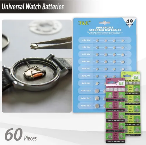 Miniatura 5 de GLDCAPA - Kit de reparación de relojes, kit de repuesto de batería de reloj profesional, herramientas de reparación de relojes con estuche