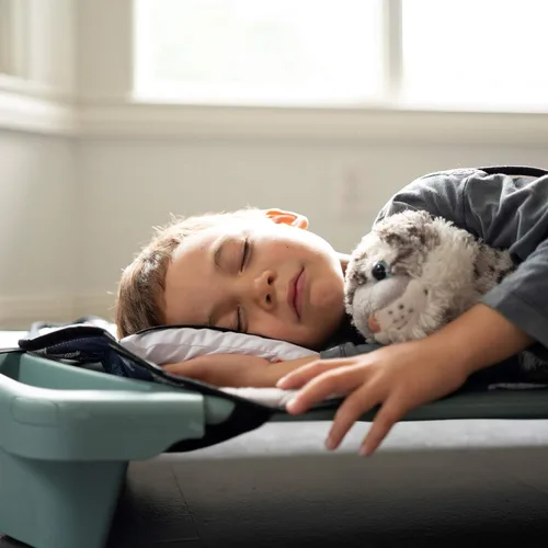 Miniatura 5 de Urban Infant Tot Cot Tapete de Siesta para Niños - Tapete de Siesta para Niños Pequeños Guardería Preescolar Cubierta de Ropa de Cama con Manta