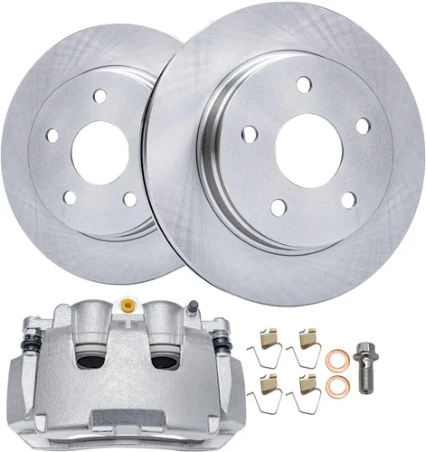 Miniatura 41 de Detroit Axle - Kit de freno delantero para Volkswagen Golf Jetta City Beetle Rotores de freno de disco de repuesto pastillas de freno de cerámica