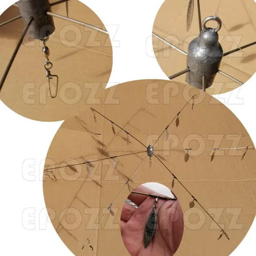 Miniatura 3 de Juego de equipo de pesca con paraguas