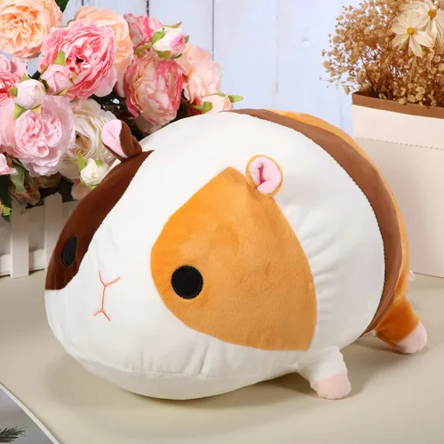 Sosation Peluche de conejillo de indias, muñeca de felpa de 16 pulgadas, figura de juguete, almohada suave, regalo de cumpleaños para familiares,