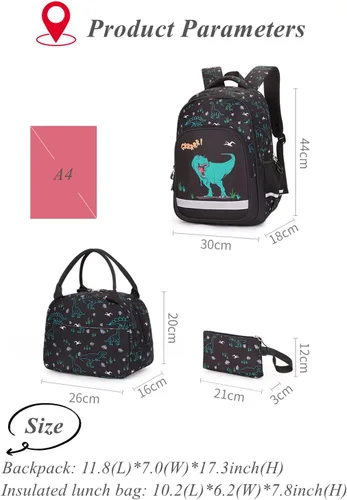 Miniatura 3 de Mochila escolar con estampado de galaxias para niños de secundaria y primaria
