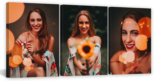 Miniatura 31 de CCWACPP Arte personalizado en lienzo con 3 fotos de retratos familiares de perros para boda, impresiones en lienzo, póster personalizado, decoración