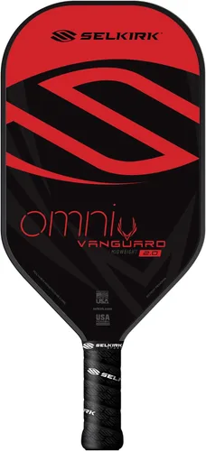 Miniatura 22 de Selkirk Sport Vanguard - Paleta híbrida de pickleball de fibra de carbono con núcleo de polipropileno X5, raquetas de pickleball 1.0 Rojo