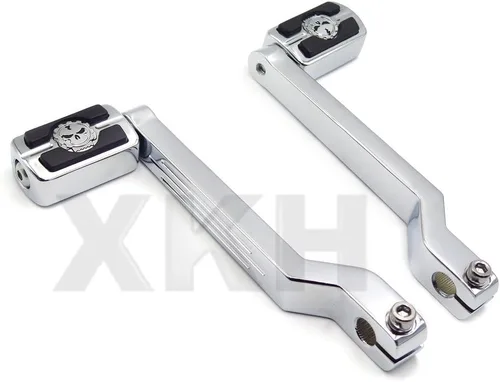 Miniatura 4 de XKH - Palanca de cambio de talón/dedo del pie con palanca de cambios con reposapiés de palanca de cambios compatibles con Harley Davidson