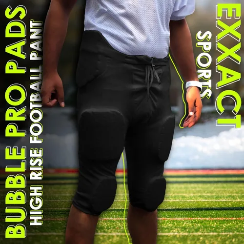 Miniatura 5 de Exxact Sports Integrated Football Pants Youth Boys - 7 Bubble Pro Pads Youth Football Pants with Pads, Boys Football Pants