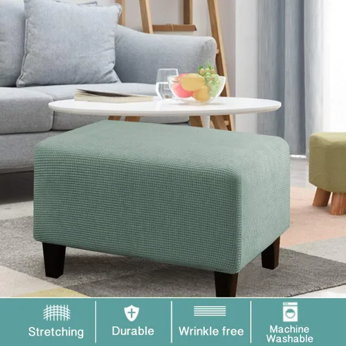 Miniatura 7 de Turquoize Funda para silla con funda de cojín separada, funda otomana, color cian oscuro