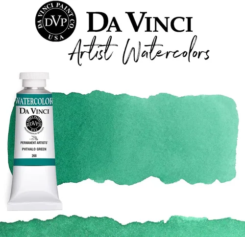 Miniatura 278 de DA VINCI PAINTS Pintura Acuarela Profesional para Artistas, Alizarin Crimson (Quinacridone), 37ml Índigo