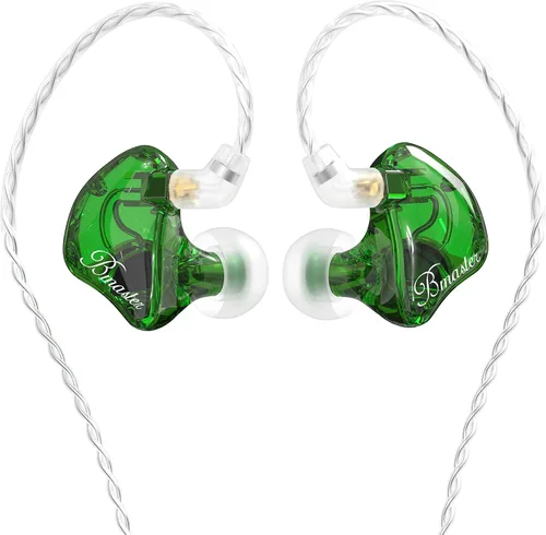 Miniatura 13 de BASN Monitores intrauditivos, Bmaster Triple Driver HiFi estéreo con aislamiento de ruido y graves mejorados para músicos, grabación de audio