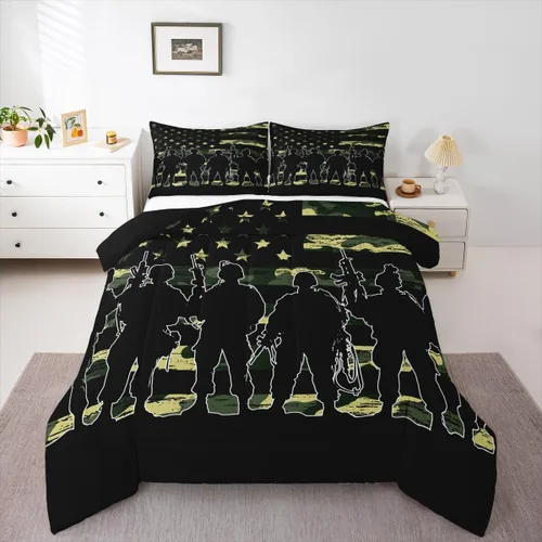Miniatura 30 de Juego de edredón de videojuegos para niños, niñas y hombres, juego de ropa de cama con estampado de consola de videojuegos negro, decoración