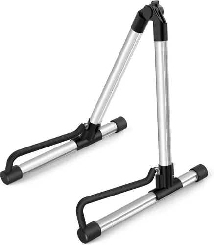 Miniatura 7 de Donner Soporte para Guitarra, Soportes Plegables Ajustables para Guitarra Acústica Eléctrica, Soporte de Viaje de Metal Clásico para Bajo, Gris