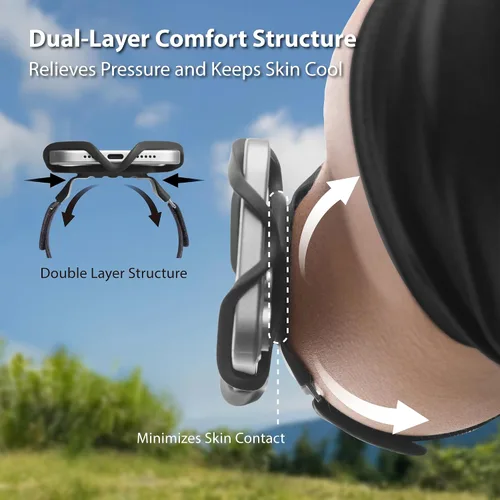 Miniatura 2 de BONE Run Tie 3, brazalete deportivo de silicona agradable al tacto con estructura de doble capa para disipación de calor, soporte de teléfono