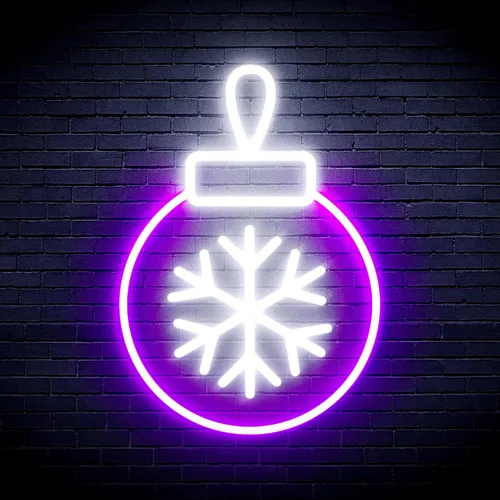 Miniatura 30 de ADVPRO Letrero de neón LED de silicona de la flexión del ornamento del árbol de Navidad - azul - st16s32-fnu0119-b