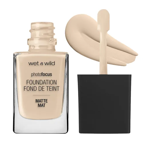 Miniatura 24 de wet n wild - Base líquida Photo Focus con acabado mate Buff Bisque, vegana y libre de crueldad animal