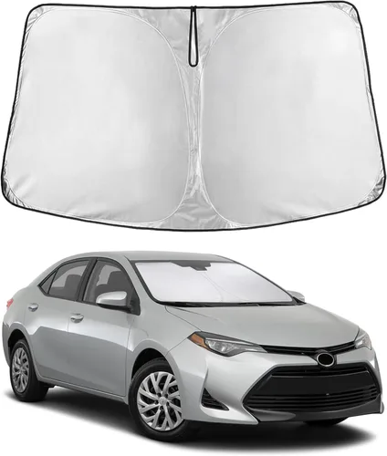 Miniatura 173 de Econour Parasol para parabrisas compatible con Honda Civic 2016-2021, protector de parasol plegable para ventana, bloquea los rayos UV y mantiene tu