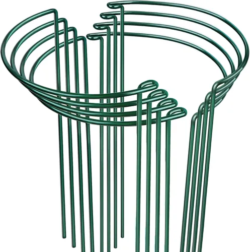 LEOBRO Soporte para Plantas, 8 Jaulas y Soportes de Peonías, Estacas para Plantas de Interior, Plantas al Aire Libre, Soportes para Plantas, Jaula