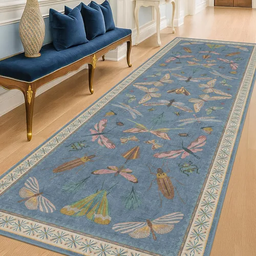 Miniatura 15 de Hazo Haus Alfombra de Baño Bohemia Lavable 2x3, Alfombras Pequeñas para Cocina, Tocador, Puerta Principal Entrada Interior, Antideslizante Pelo Bajo