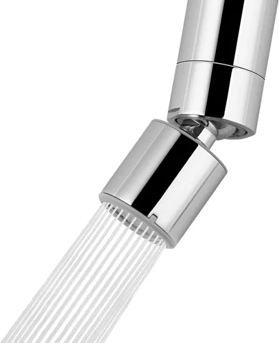 Hibbent Aireador de grifo certificado NSF/ANSI/CAN 61, certificación CUPC aireador de grifo de fregadero de 2 flujos, accesorio giratorio de 360°