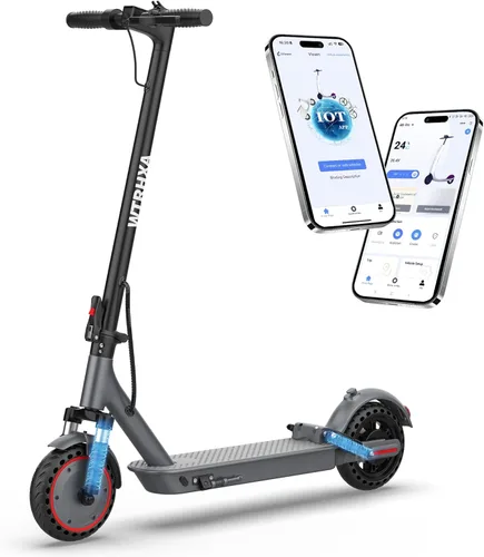 Electric Scooter, Electric Scooter for Adults, 350W/500W Motor, 19 Mph Speed, 15/25 Miles Ranges, 8.5"/10" Solid Tire, Folding E-Scooter Adult
