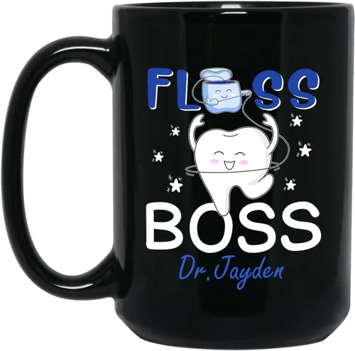 Miniatura 11 de Taza de café con texto en inglés "A Truly Great Dentist Is Hard To Find Difficult", taza de café negra de 11 onzas y 15 onzas, regalo personalizado