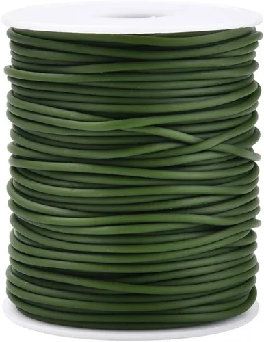 Miniatura 51 de FASHEWELRY 3 rollos de cables de goma huecos para tejer, cable de peluquero de 0.079 pulgadas (0.079 in), cables de silicona para tejer puntada