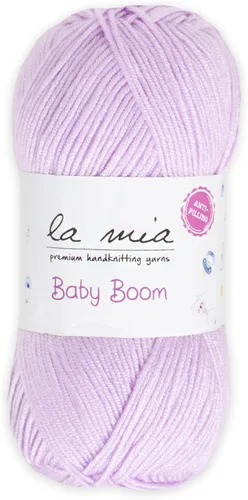Miniatura 53 de 1 madeja La Mia Baby Boom, hilo acrílico 100% antipilling para tejer y ganchillo para tejer y ganchillo, 3.53 oz (3.5 onzas) / 820.2 ft