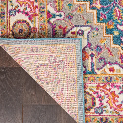 Miniatura 6 de Nourison Passion Bohemian - Alfombra color verde azulado multicolor, de 3 pies con 9 pulgadas x 5 pies con 9 pulgadas, fácil limpieza, no pierde