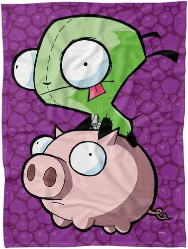 Miniatura 6 de LOGOVISION Invader Zim - Manta polar de 36 x 58 pulgadas