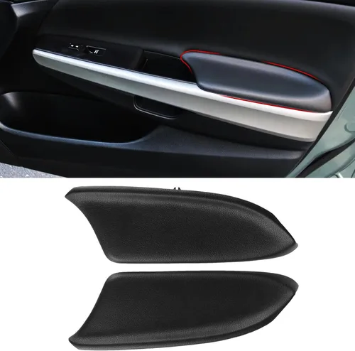Miniatura 9 de Compatible con paneles de puerta de Honda Accord Tapa de apoyabrazos 2008-2012, 2 piezas de cubierta de apoyabrazos de panel de puerta de cuero PU