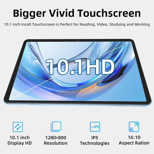 Miniatura 6 de Tablet Android 16 actualizada 2026 de 10.1 pulgadas, procesador Octa-Core, 24 GB de RAM 64 GB ROM 2 TB expandible, pantalla táctil HD de 1280 x 800