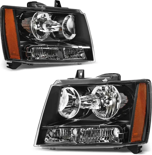 Miniatura 17 de AUTOSAVER88 - Conjunto de faros Compatible con 2006 2007 2008 2009 2010 2011 Chevy HHR 06 07 08 09 10 11 2006-2011 06-11 Par Carcasa cromada