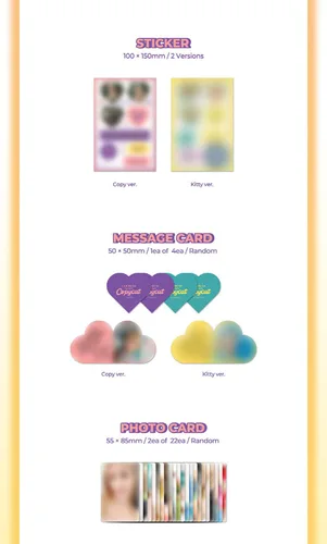 Miniatura 7 de APINK CHOBOM CHORONG & BOMI COPYCAT 1st Single Album KITTY Version. K-POP SEALED