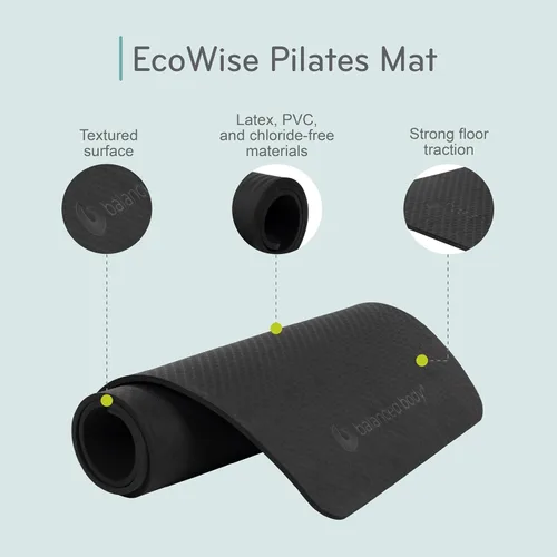 Miniatura 5 de Balanced Body EcoWise - Alfombrilla de pilates, almohadilla antideslizante suave para fitness, entrenamiento, ejercicio y entrenamientos en casa