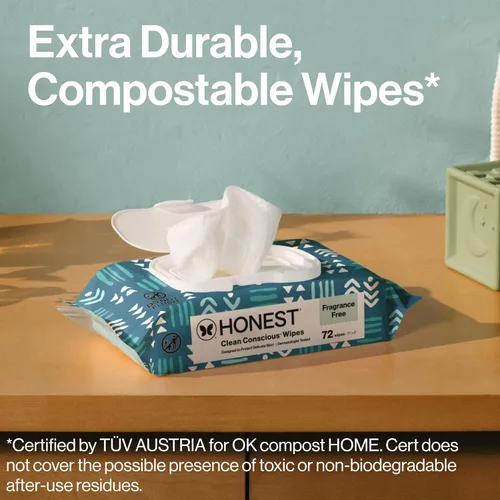 Miniatura 4 de The Honest Company - Toallitas limpiadoras para bebé con 99% de agua, respetuosas con el medioambiente, a base de plantas, hipoalergénicas