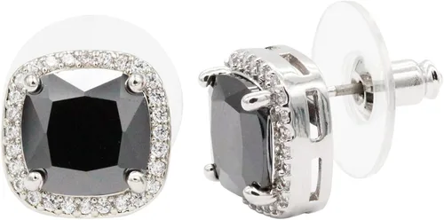 Miniatura 2 de Aretes cuadrados de corte princesa con micro pavimentado AAA joyería de boda para mujer Cristal Circonia cúbica