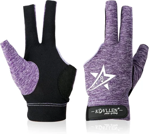 Miniatura 80 de KONLLEN Billiards Gloves for Left Hand/Right Hand L/XL Pool Gloves Professional Non-Slip Adjustable Breathable Snooker Gloves Popular Sizes for Men