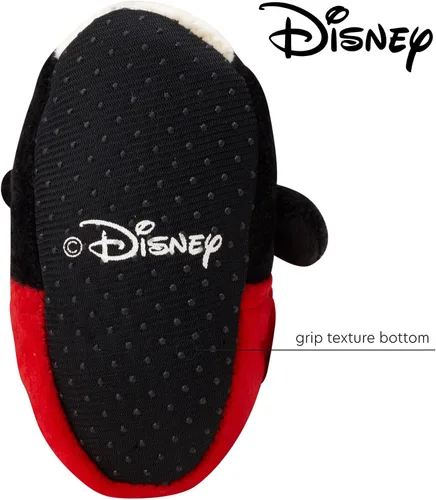 Miniatura 4 de Disney Botines de Mickey Mouse para bebés y niños, calcetines de vellón suave (recién nacidobebé)