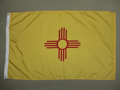 Annin Flagmakers Bandera del estado de Nuevo México, fabricada en Estados Unidos según las especificaciones de diseño oficial del estado, 2 x 3 pies