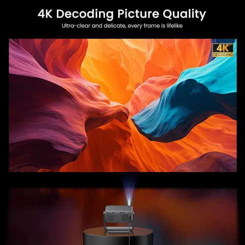 Miniatura 10 de Proyector para exteriores de Google TV con licencia oficial ANSI 2000 4K Full HD, proyector inteligente con WiFi y Bluetooth